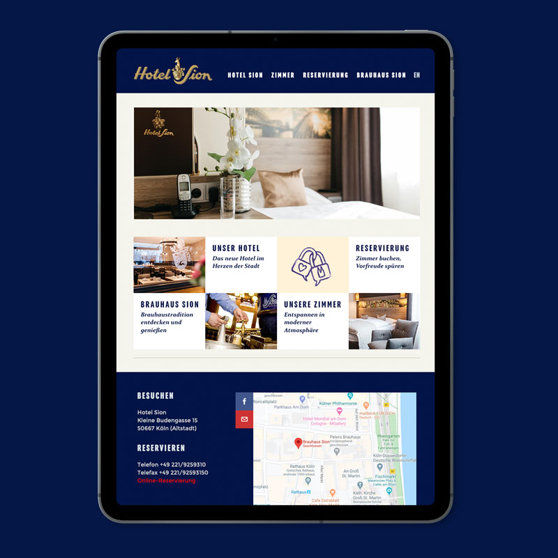 Hotel Sion Responsive Webdesign